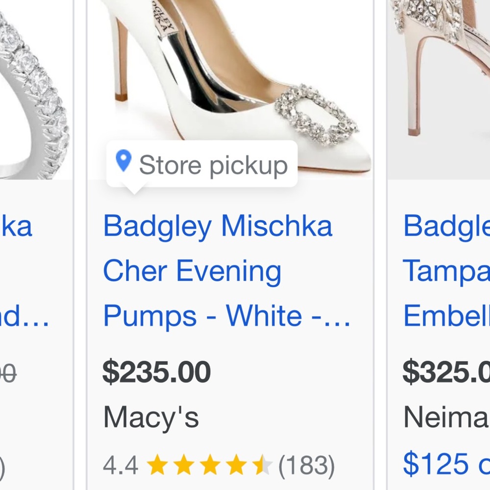 Badgely Mischka heels 7.5